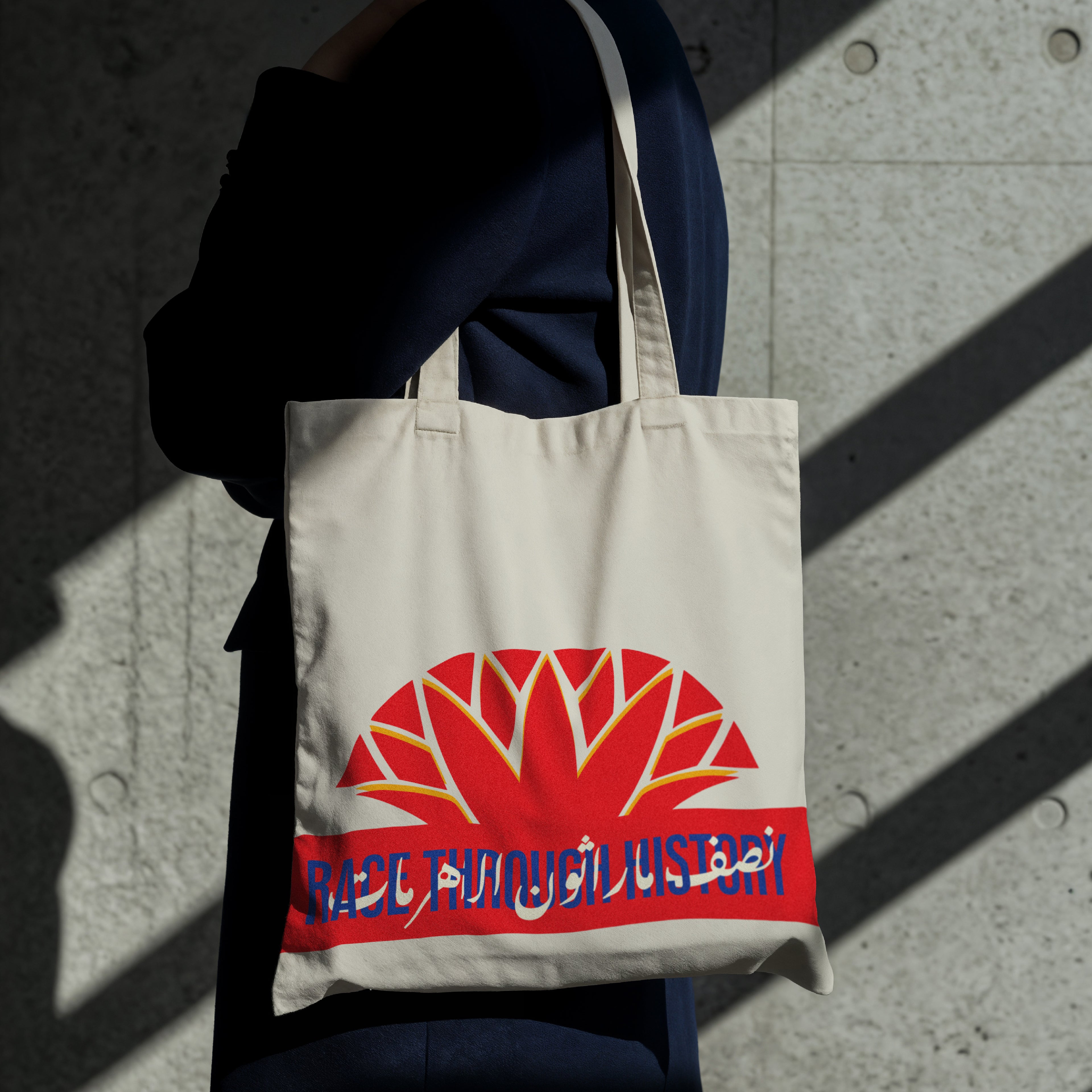Race Through History Canvas Tote